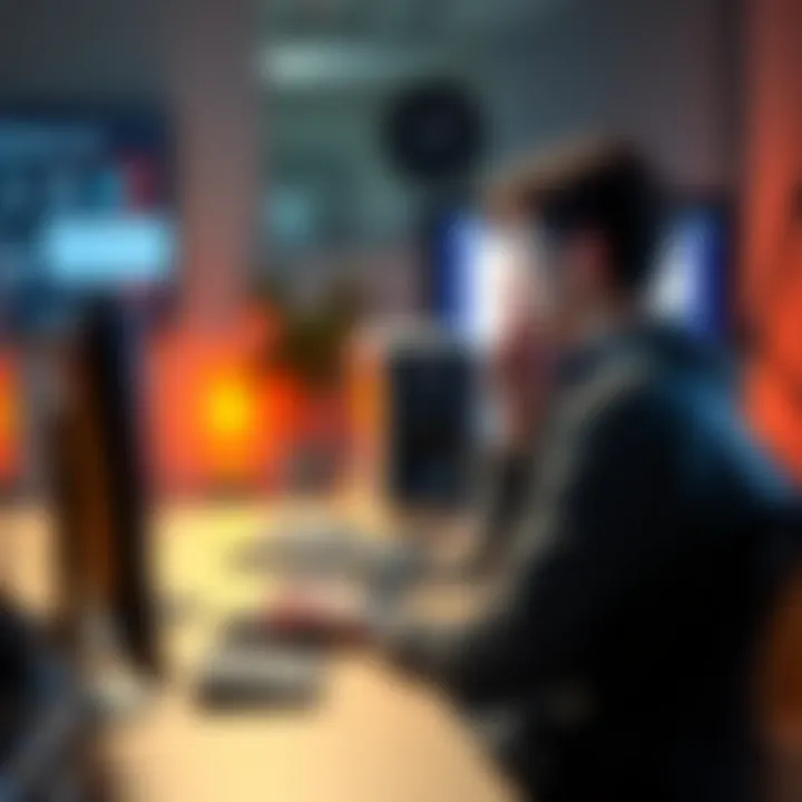 A frustrated person sitting at a desk, looking at a computer screen showing an error message related to LTX2 software