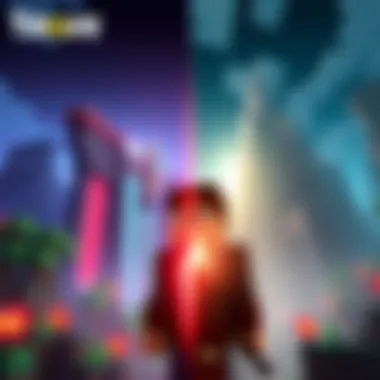 Side-by-side visuals of Trove and Minecraft gameplay, highlighting chunk loading efficiency on mid-tier PCs.