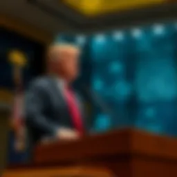 President Trump speaking at the U.N. about renaming AI based on social media poll results