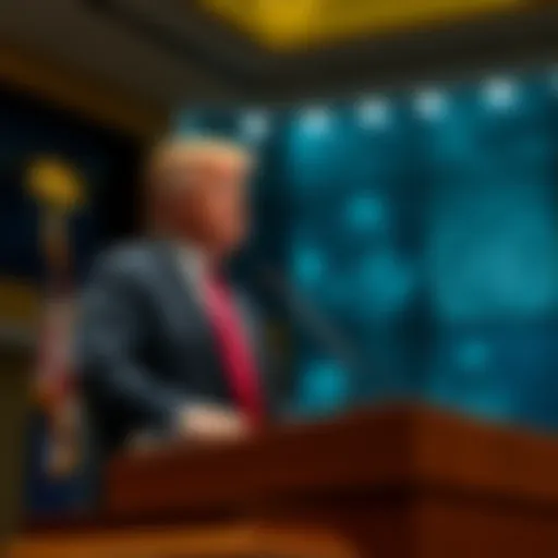 President Trump speaking at the U.N. about renaming AI based on social media poll results