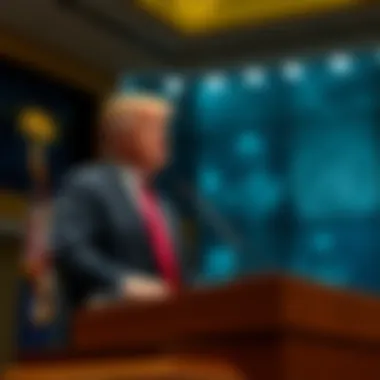 Trump at U.N. announcing AI name change President Trump speaking at the U.N. about renaming AI based on social media poll results