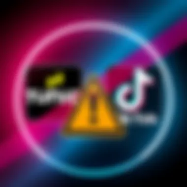 Tunic Publisher Accuses TikTok of Racist Ads A graphic showing the Tunic game logo alongside TikTok's logo, with a warning sign indicating unethical advertising practices, emphasizing the controversy over AI-generated racist ads.