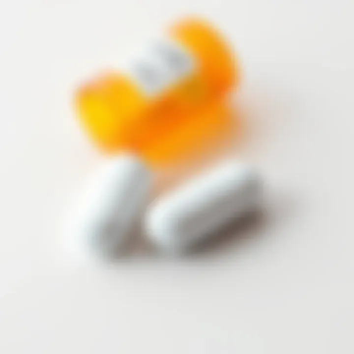 A visual representation of two pills placed next to each other on a white surface, symbolizing the concept of dual medication in healthcare.