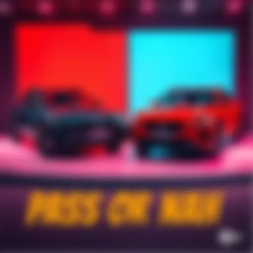 A side-by-side view of two distinct cars showcasing their designs and features