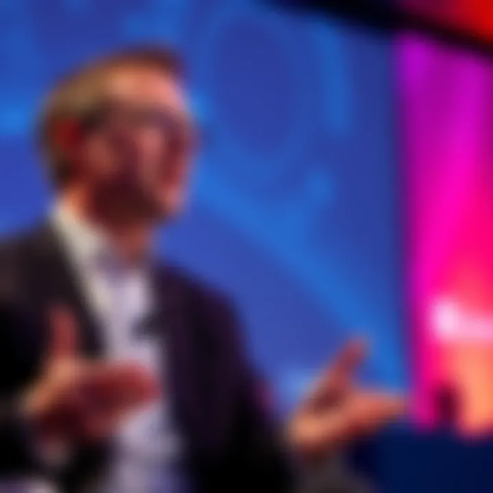 Andrew Macdonald speaking at a conference about AI costs and productivity