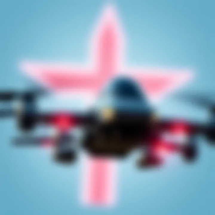 An autonomous military drone in flight, symbolizing the UK military's shift toward lethal strikes without human control.