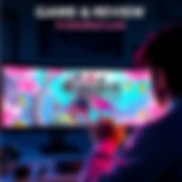 A gamer looking at the cover art of Underground Blossom on a computer screen, contemplating the purchase