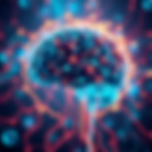 A visual representation of Artificial General Intelligence showcasing a brain with circuits, emphasizing growth, decision-making, and emotions.