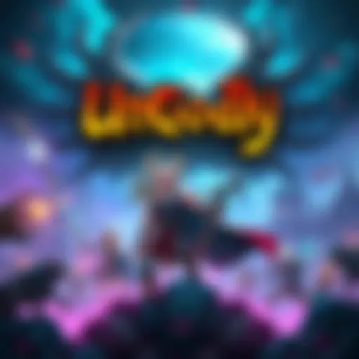 Cover art for UnGodly showcasing a fantasy world with characters and action scenes.