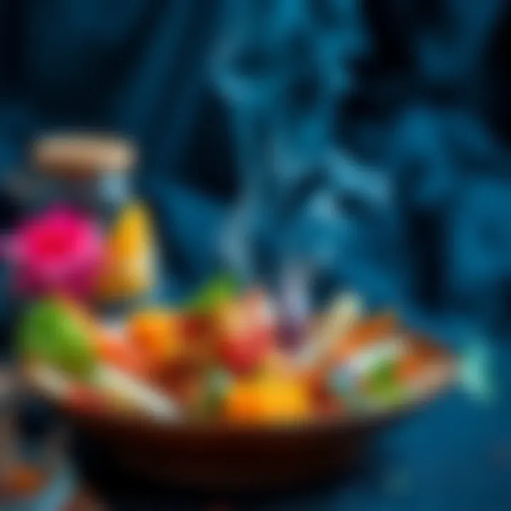 A beautifully presented unique dish with vibrant colors and fresh ingredients on a plate, appealing to food lovers.