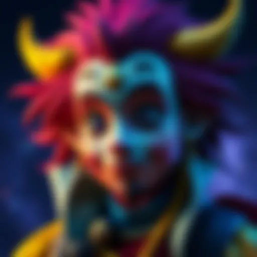 A colorful and imaginative character created using Midjourney, showcasing vibrant details and creativity.