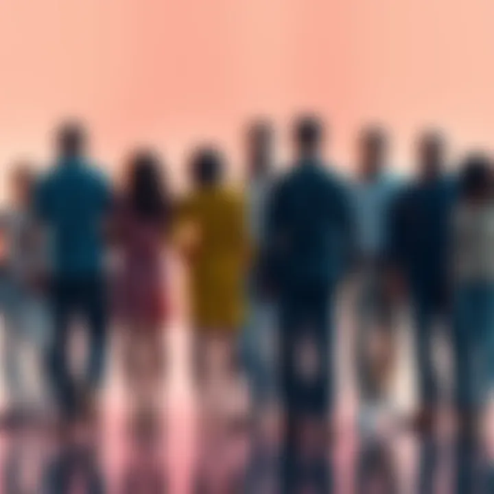 A diverse group of individuals standing together, holding hands, symbolizing unity against a common challenge.