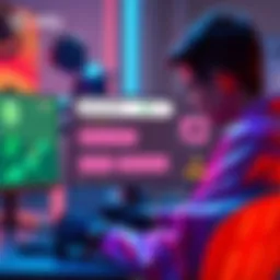 A user creating a casual game using Unity's AI tool, showing a simple interface and game elements being generated from text prompts.