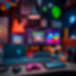 A collection of popular tools for Unity game development displayed on a workspace