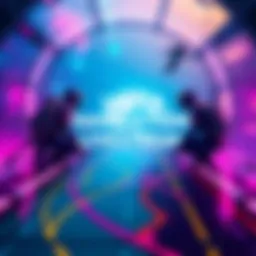 A vibrant graphic promoting the Unity Navigation System livestream, featuring gaming elements like characters and navigational paths on a colorful background.