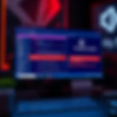 A computer screen displaying Unity software alongside Visual Studio, showing error messages related to command recognition.