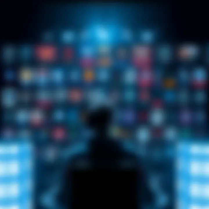 A collage of Unreal Engine plugin icons with a developer working on a game project in the background