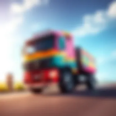 New Steam capsule art featuring a colorful truck with improved background and angles