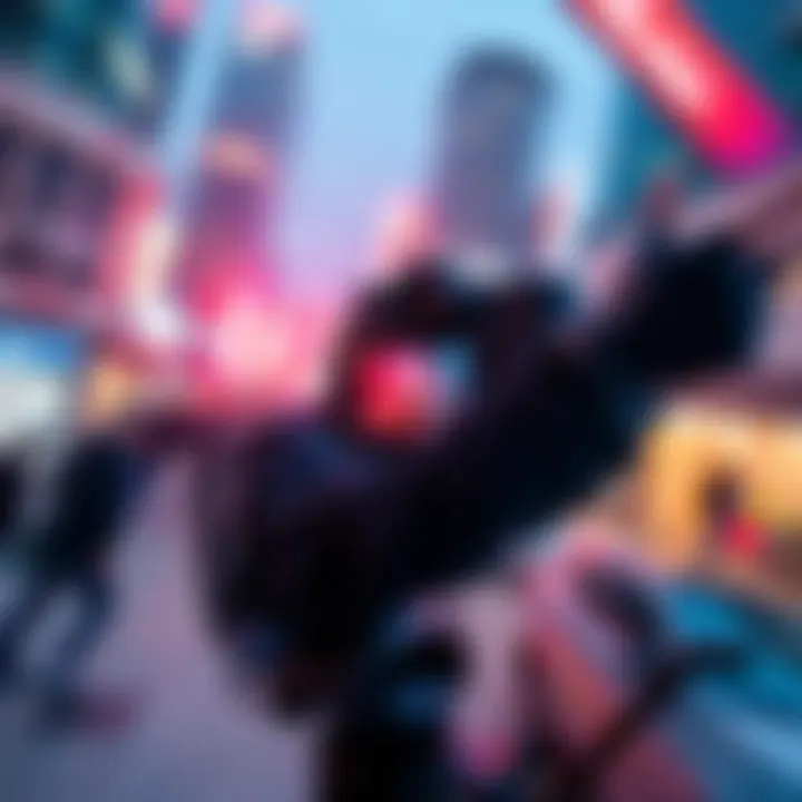 Upwards Tilted Camera Angle A camera positioned at an upwards angle capturing a dynamic scene, enhancing visual storytelling with unique perspectives.