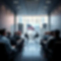 US Treasury Secretary discussing Claude Mythos with representatives from Wall Street banks in a conference room