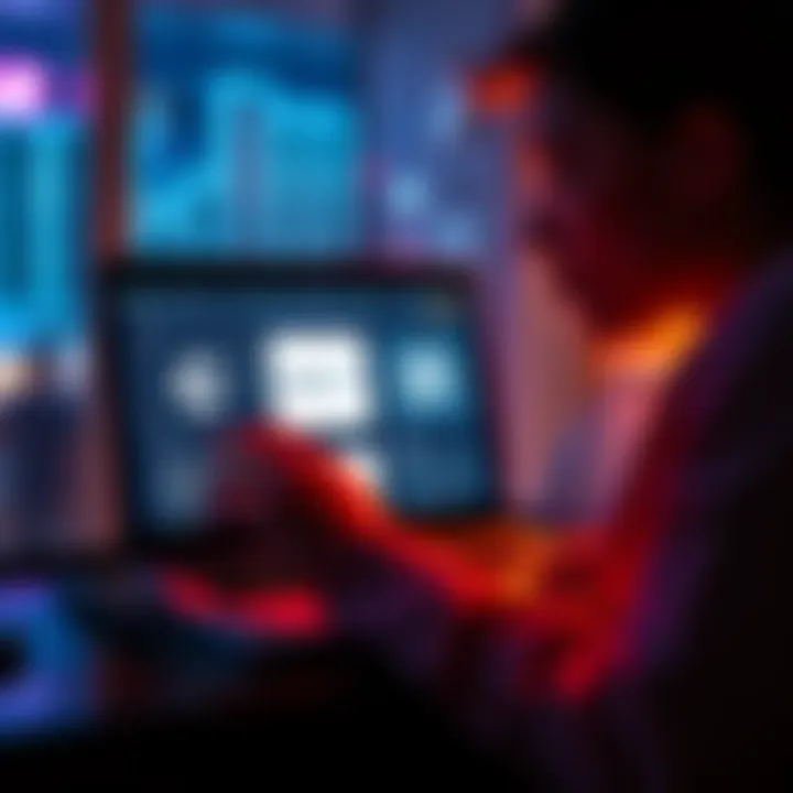 A person looking pensive while browsing AI chat options on a laptop, with ChatGPT and Gemini logos on the screen