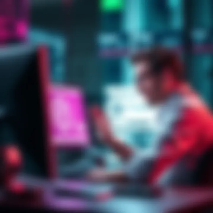 A person sits at a computer expressing frustration while reading about ChatGPT 5.0's continuity problems, with ChatGPT logo visible on the screen.