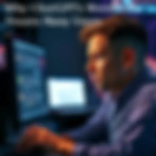 A person looking annoyed while reading a long response on a computer screen, contrasting with another screen showing a short reply from a different AI model