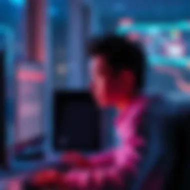 A person sitting at their computer looking confused while viewing an error message on the screen about image generation