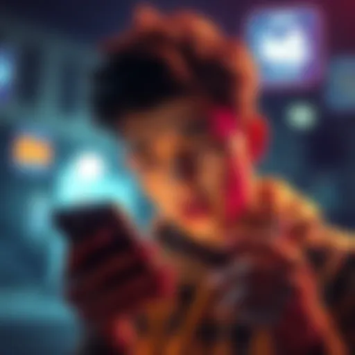 A person looking at their phone in disappointment after being restricted back to limited messaging after two days of unlimited access