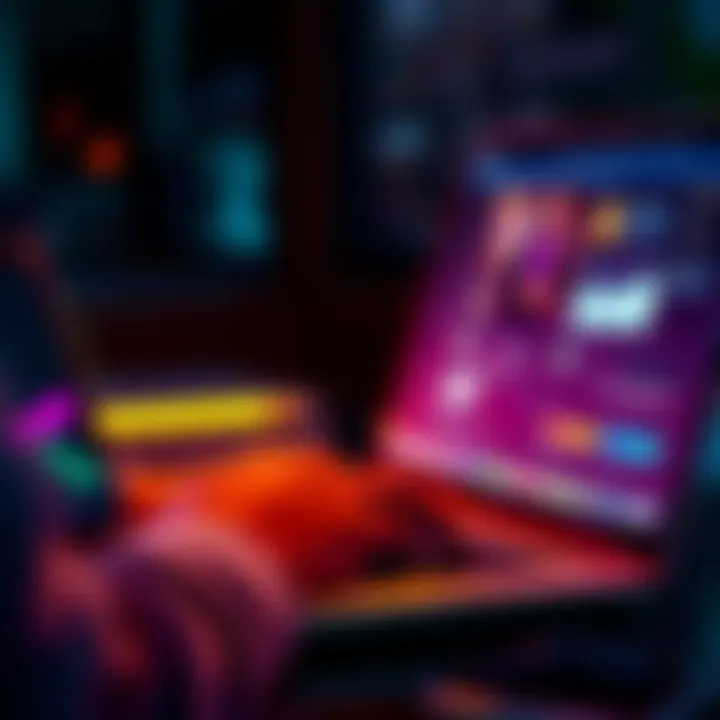 A person typing on a laptop, sharing their thoughts about Higgsfield on a user board discussion