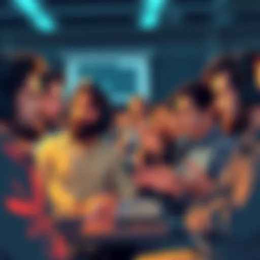 A group of people discussing their experiences with LTX 2.3, showing mixed reactions. Some appear satisfied while others look frustrated, highlighting sound quality and animation challenges.