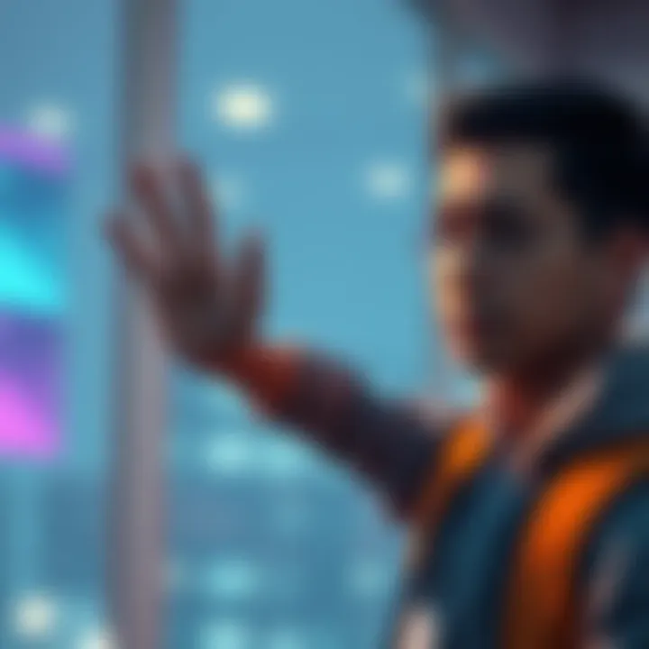 A person waving goodbye with a sad expression, signifying their farewell from ChatGPT due to customer support issues.