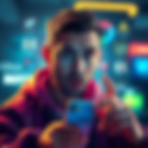 A shocked user looking at a phone screen showing missing bot icons