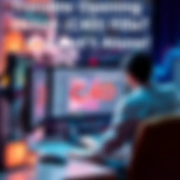 A person sitting at a computer screen looking frustrated while trying to open a .C4D file, with visuals of Cinema 4D software and Octane plugin around them.
