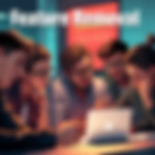 Group of frustrated users discussing the removal of the edit feature and sorting issues on a platform, showing expressions of annoyance.