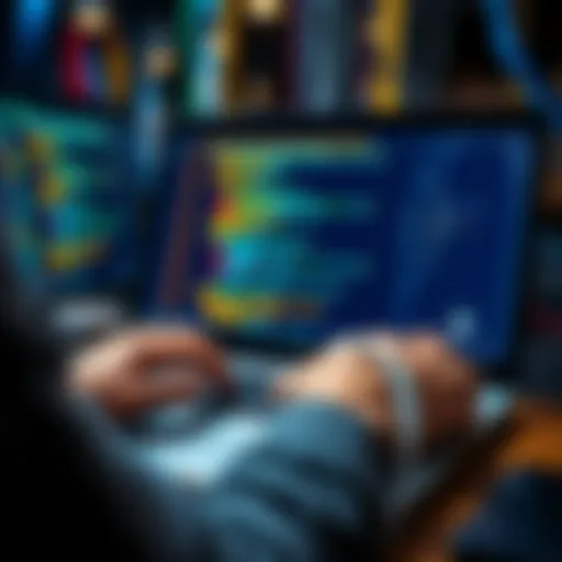 A person typing on a laptop with code and project ideas displayed on the screen, showcasing the use of ChatGPT Pro for electronics and studies.