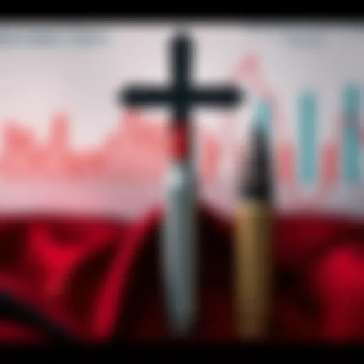 A graphic showing a cross representing protection against vampires and a silver bullet symbolizing defense against werewolves, with survey data charts in the background.