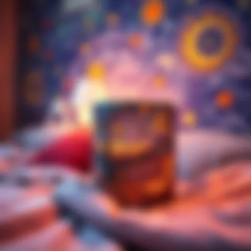 Van Gogh Bedroom Mug Design A creative mug featuring a design inspired by Van Gogh's iconic bedroom, showcasing soft colors and a dreamy aesthetic