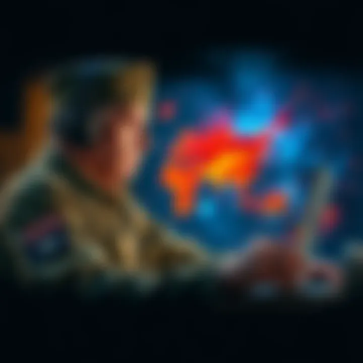 A disabled veteran using an AI program to create digital art, showcasing creativity and accessibility tools for artists with disabilities.
