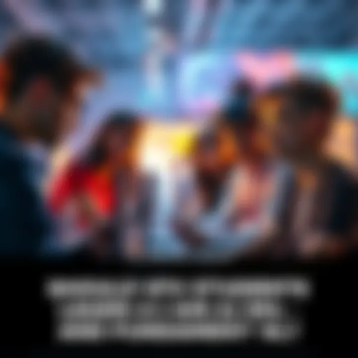 A group of VFX students engaged in a hands-on workshop about AI and ML fundamentals, discussing and working on computers.