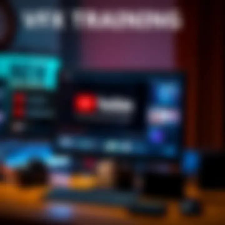 A computer screen displaying a YouTube video tutorial on VFX techniques like matchmoving and modeling
