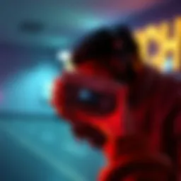 A person applying a VHS filter on modern video footage, showing a nostalgic look