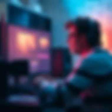 Video editor looking frustrated at computer A video editor showing frustration while using AI tools on a computer