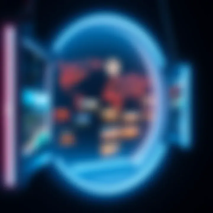 A stunning virtual window created in Blender that displays vivid memories from the past, surrounded by a soft glow