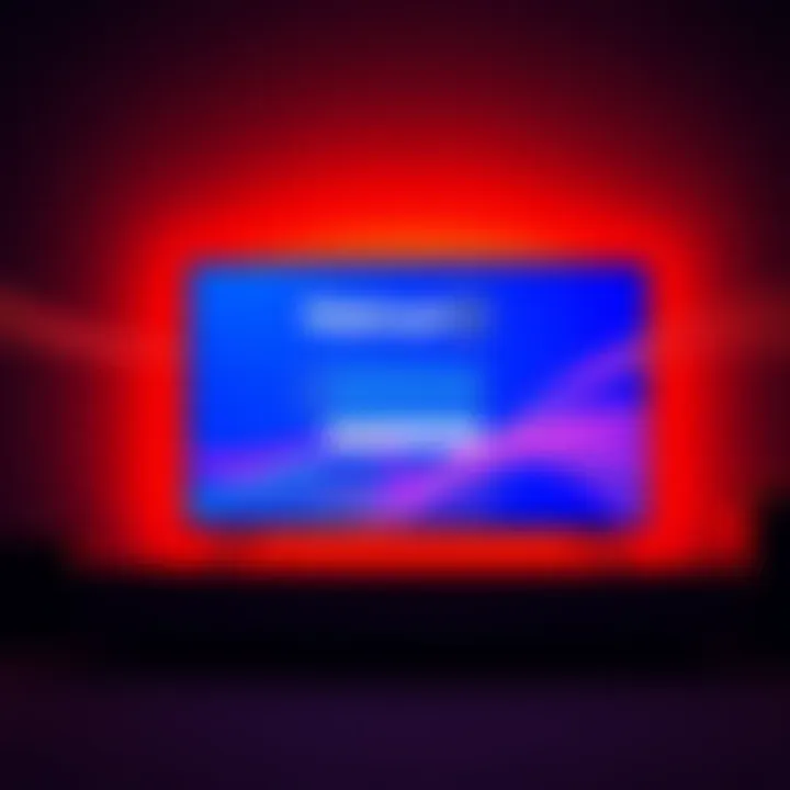 A new Vizio TV displaying a Walmart account sign-in screen, illustrating the need for an account to access smart features.