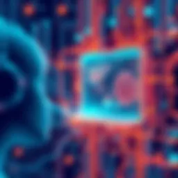 An illustration showing how voice interaction works alongside visual processing in artificial intelligence technology.