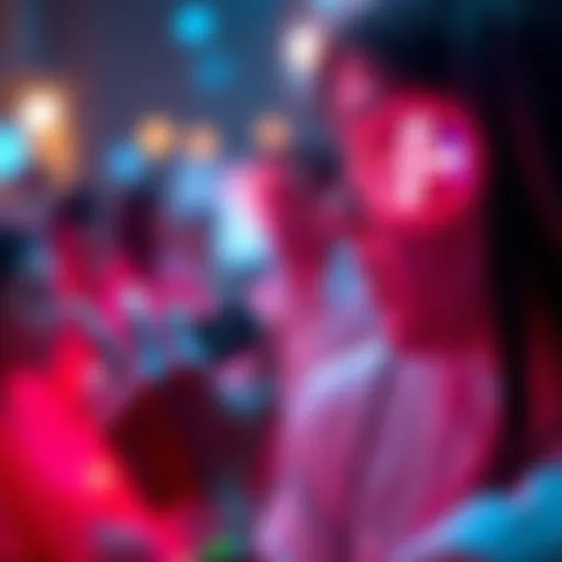 A person using a voice-activated device to communicate with others, showcasing the future of connections through technology.