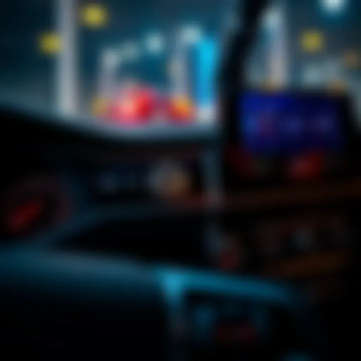 Close-up of a Volkswagen dashboard showing physical buttons alongside a touch screen