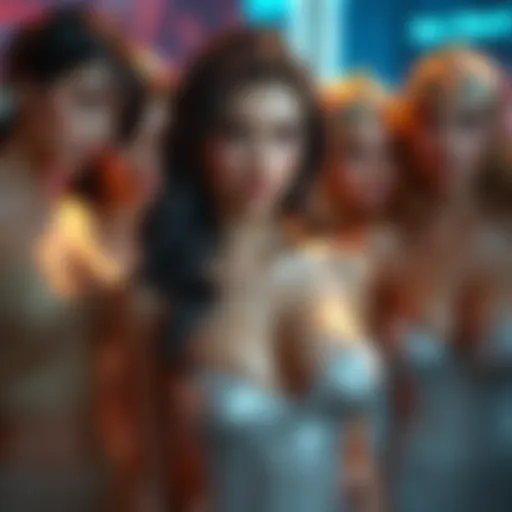 A collection of stunning busty beauties gathered for a popular vote in 2026