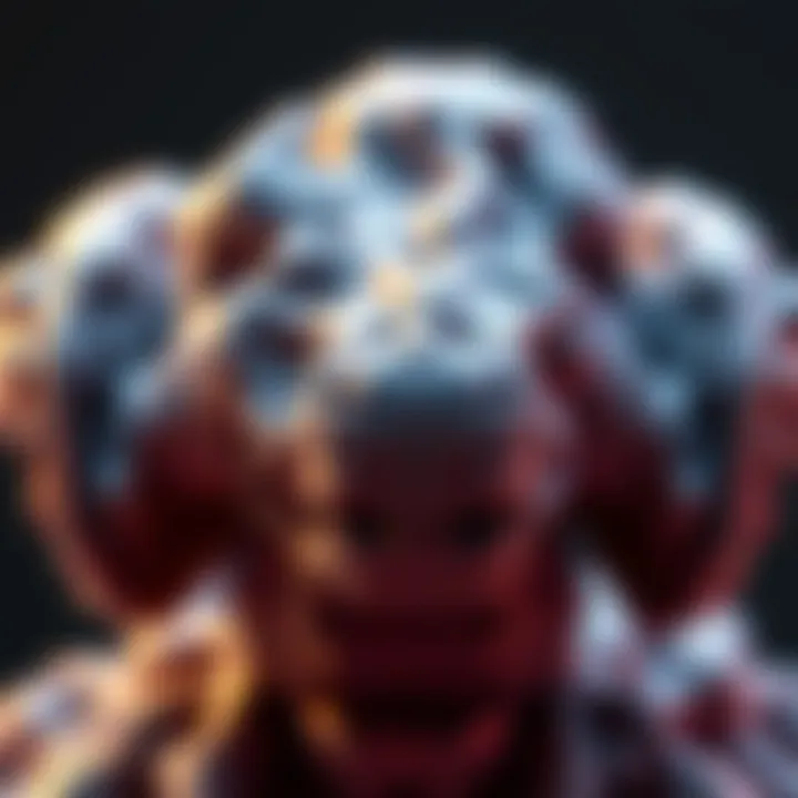 A close-up of a 3D model displaying visual glitches from voxel remesh process